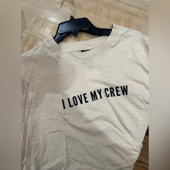 H & M women’s men’s I LOVE MY CREW graphic tee shirt top short sleeve - Picture 4 of 9